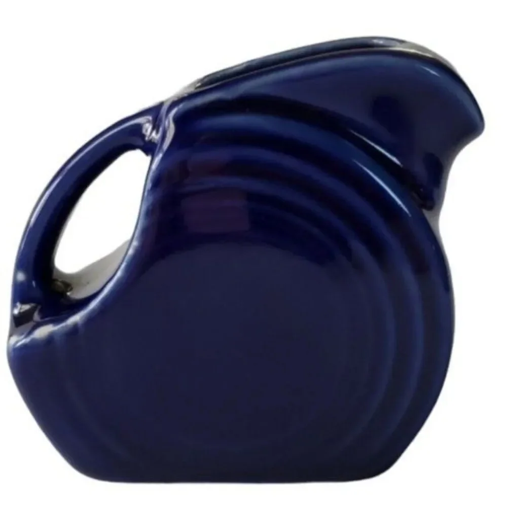 Fiestaware Fiesta Small Mini Disk Pitcher CARAFE Twilight Blue 5 OZ CERAMIC